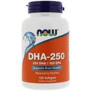 Now Foods, DHA - 250 hochkonzentriert - 120 Softgels