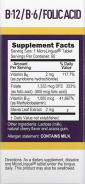 B-12 1000 mcg, B-6 & Folic Acid 800 mcg, 60 Tablets