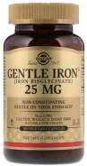 Solgar, Gentle Iron, 25 mg, 180 Vegetable Capsules