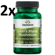 Swanson, Lion's Mane Mushroom 500mg, 60 Kapseln