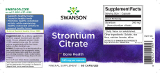 Swanson, Strontium Citrate 340mg, 60 Kapseln