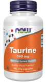 Now Foods, Taurin 500 mg - 100 Kapseln