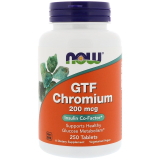 NOW Foods, GTF Chromium, 250 Tabletten