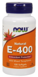 Now Foods, E-400 IU 100 % natürliches mixed Tocophery, 100 Softgels