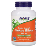 Now Foods, Ginkgo Biloba, Double Strength, 120 mg, 200 Veg Kapseln