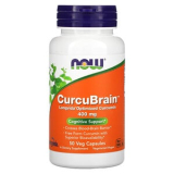 Now Foods, CurcuBrain, optimiertes Curcumin, 400 mg, 50 Veg Kapseln