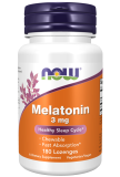Now Foods, Mel 3 mg, 180 Lutschtabletten