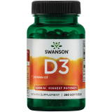 Swanson, D-3 5000, 250 Softgels