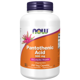 Now Foods, Pantothenic Acid 500 mg, B5, Phanthotensäure - 250 Kapseln