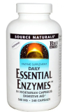 Source Naturals, Daily Essential Enzymes, 500mg, 240 vegetarische Kapseln