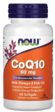 Now Foods, Co-Q10 60 mg, 60 Softgels